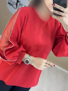 شومیز آستین تور : 1009138