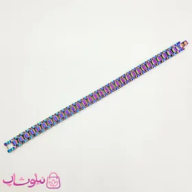 دستبند مردانه زنانه استیل طرح رولکس هولوگرامی