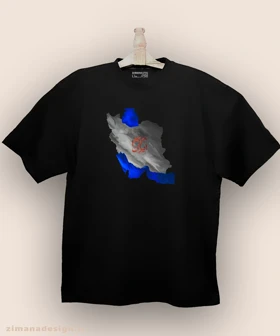 تیشرت لش مردانه و زنانه اصیل ایرانی طرح نقشه ایران