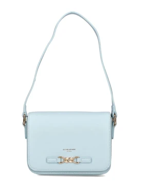 کیف دوشی زنانه دیوید جونز مدل CM7473 (آبی روشن)