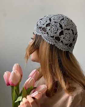 کلاه لمه دار نخ‌ابریشم