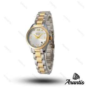 ساعت زنانه سیکو Diamond سیلور طلایی w-10200