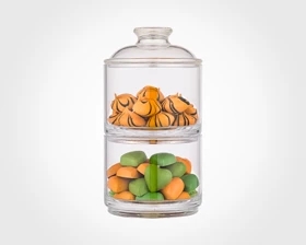 شکلات خوری اکرولیک 2 طبقه لیمون