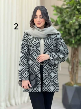 مانتو طرح دار گیسو