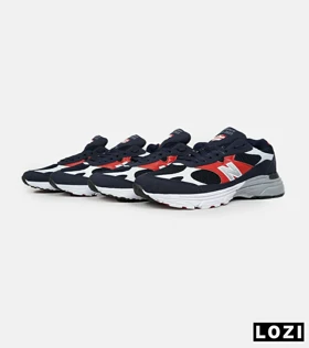 کفش کتانی بزرگ پا سرمه ای قرمز NEW BALANCE 993