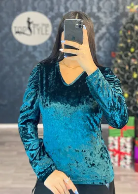 بلوز آستین پف کد : 7734