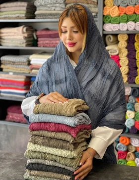 شال گلدوزی آوا کد : L018