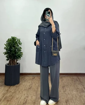 مانتو جلو دکمه صبا