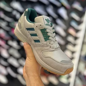 کفش روزمره مردانه آدیداس مدل زدایکس 8000 ZX طوسی سبز کیفیت بمب