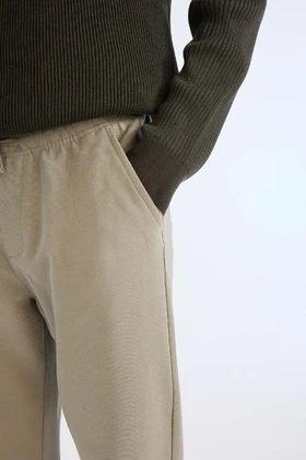 شلوار Jogger پایه صاف کمردار ساق پا صاف C6022AX25SP