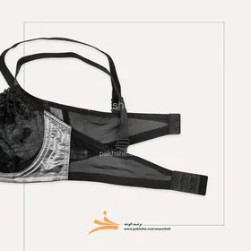 ست فانتزی ورنی نقره ای براق برند نوشه پوش