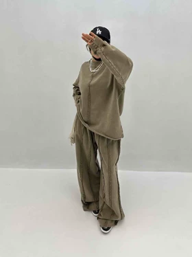 ست دورس و شلوار ریش دار