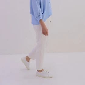 شلوار زنانه ی کرپ پائولا (Paula) سین استایل کد 6129