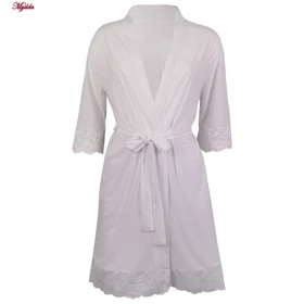 لباس خواب زنانه رونیا مدل 3685-804 رنگ سفید مجموعه 3 عددی