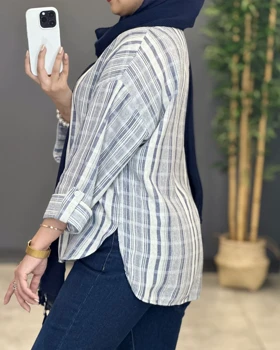 شومیز ترکیبی لینن