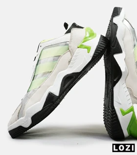 کفش کتانی مردانه سفید سبز ADIDAS niteball 2.0