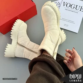 بوت بغل زیپ پلنگی لومانا - کد 1985