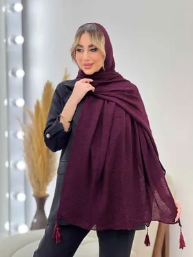 شال پلیسه ساده