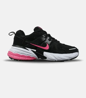 کفش کتانی زنانه مشکی صورتی Nike Cushlon V2K مدل 8613