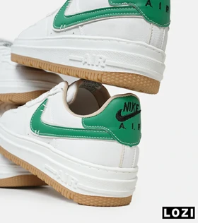 کفش مردانه و زنانه سفید سبز NIKE AIR FORCE