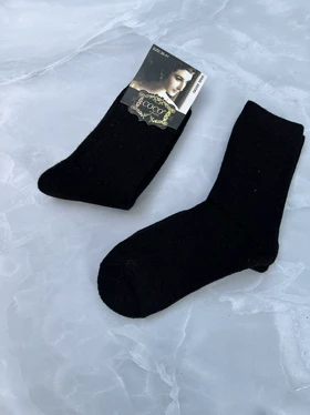 جوراب پشمی حوله ای ساده رنگی