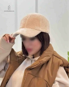 کلاه بیسبالی تدی ساده کرم
