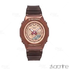 ساعت جی شاک GM-S2100 زنانه قهوه ای صفحه رزگلد 106379