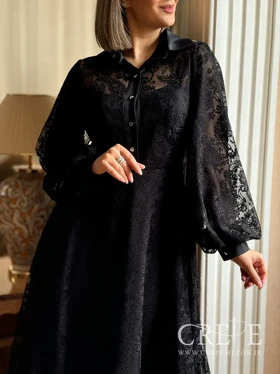 پیراهن تورگیپور و ساتن 4 دکمه