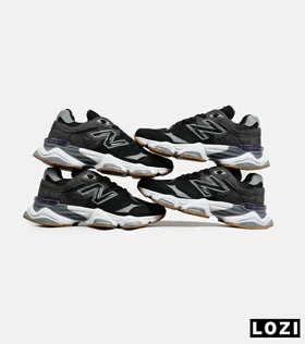 کفش کتانی مردانه و زنانه مشکی خاکستری NEW BALANCE 9060