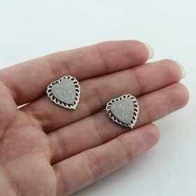 گوشواره دخترانه مدل قلبی