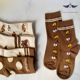 جوراب ساق‌دار طرح سنجابک