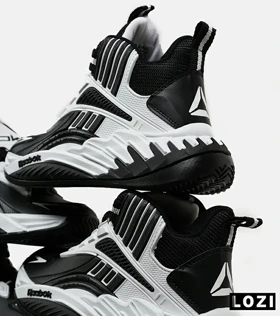 کفش کتانی ساق‌دار سفید مشکی Reebok Shaq Attaq