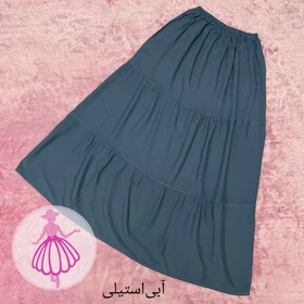 دامن نخی طبقه‌ای پالت رنگای پاییزی در رنگبندی