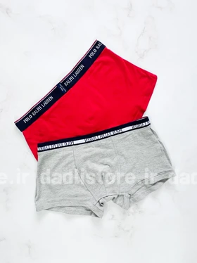 شورت نخ پنبه پادار جعبه ای مردانه پولو Polo