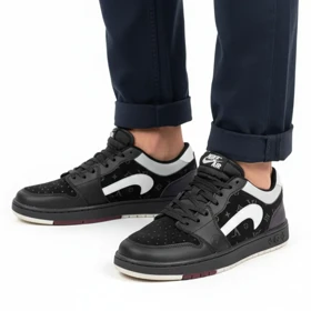 کتانی نایک مردانه مدل تراویس، مشکی استایل شیک و مینیمال کد 6001