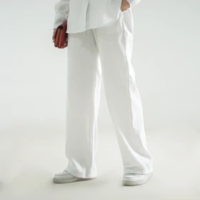 شلواربگ لینن زنانه (سفید)