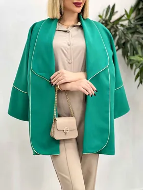 مانتو مغزی دوزی طلایی