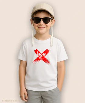 تیشرت بچگانه طرح اسکلت مرگ کد 930