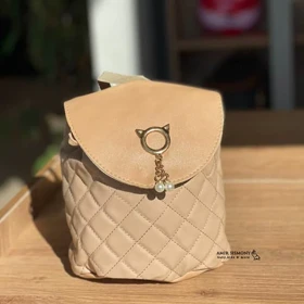 کوله مینی چرم فانتزی طرح گربه