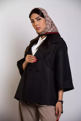 مانتو کتان کجراه سارینا