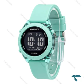 ساعت دخترانه نیوی فورس NF7108 سبزآبی NaviForce-7019-L