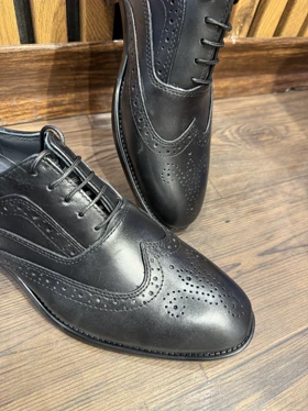 کفش مردانه چرم طبیعی مجلسی بندی نیولایت