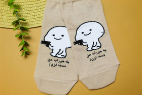 جوراب مچی تکسدار کد 166