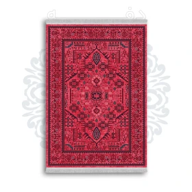 *جدید* فرشینه از جنس پارچه شانل مخمل ترک طرح فانتزی برند دفه کد 764