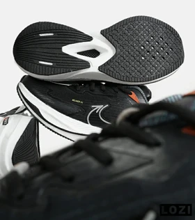 کفش کتانی مردانه و زنانه مشکی سبز نایک NIKE PEGASUS target مدل 7029