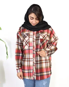 شومیز چهارخانه پشمی 0645