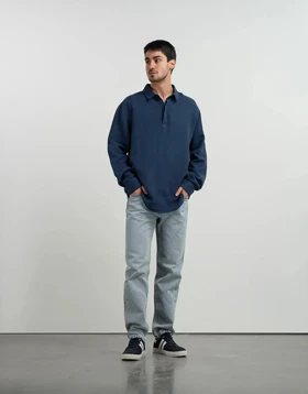 آستین بلند نخی نیم قاپک