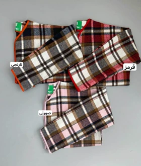 کت چهارخونه پشمی کد 3132