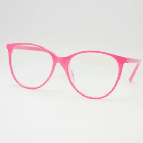 عینک آفتابی زنانه و مردانه بلوکات Anti Blue Light 28064 مناسب کار با کامپیوتر و موبایل (فریم صورتی عدسی بی رنگ)