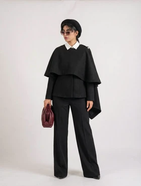 پالتو شنل دار دو حالته Anjel